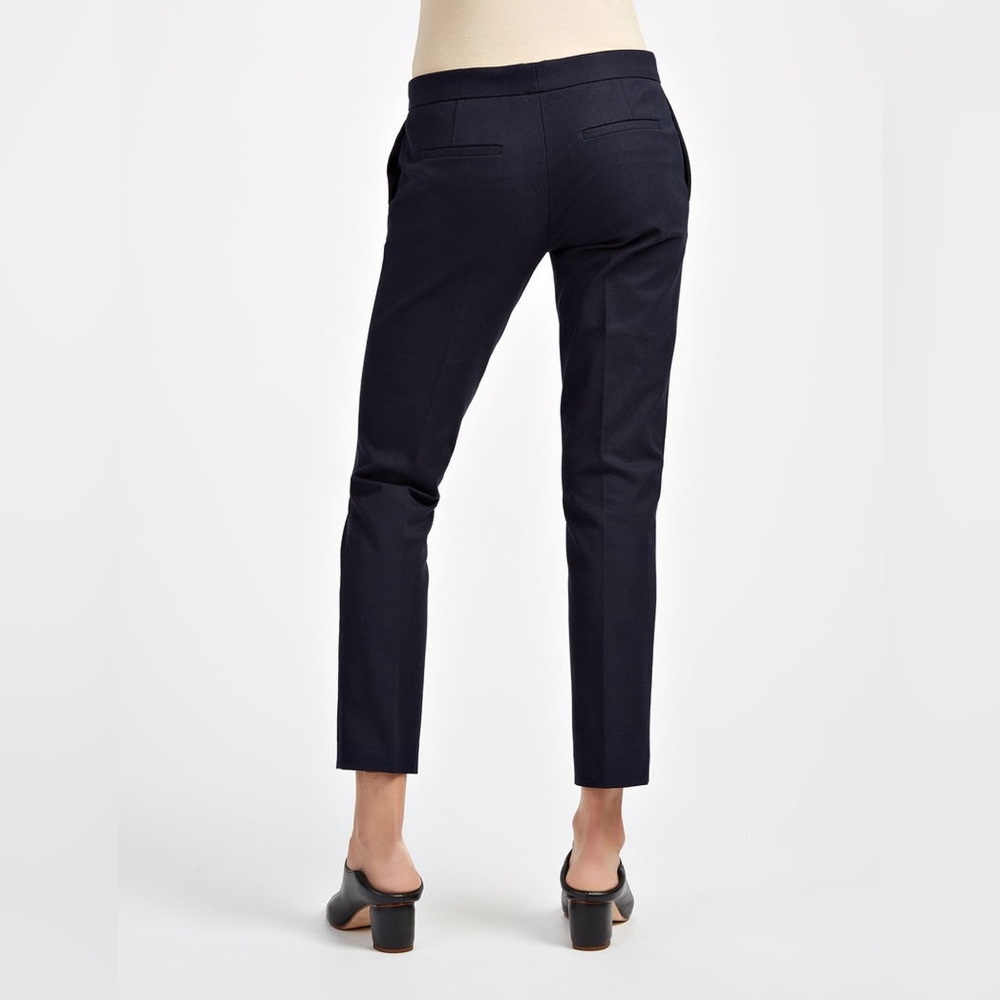 Joseph 'Finley' Gabardine Straight Leg Pants Italian Bi‑Stretch Twill Black US 8 - Picture 2 of 16